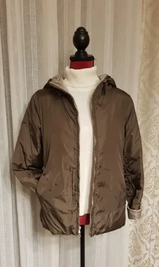 Plumas reversible beige Sintesis
