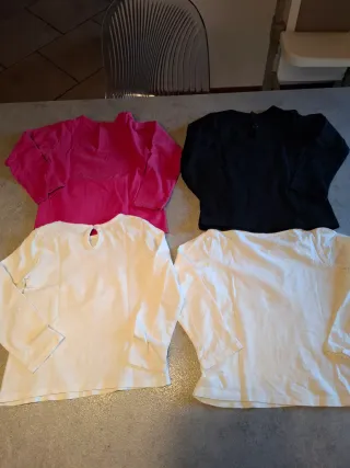 Set 4 pezzi top maniche lunghe Idexè Fagottino 2-3