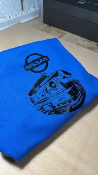 Sudadera Nissan GTR R34 Azul
