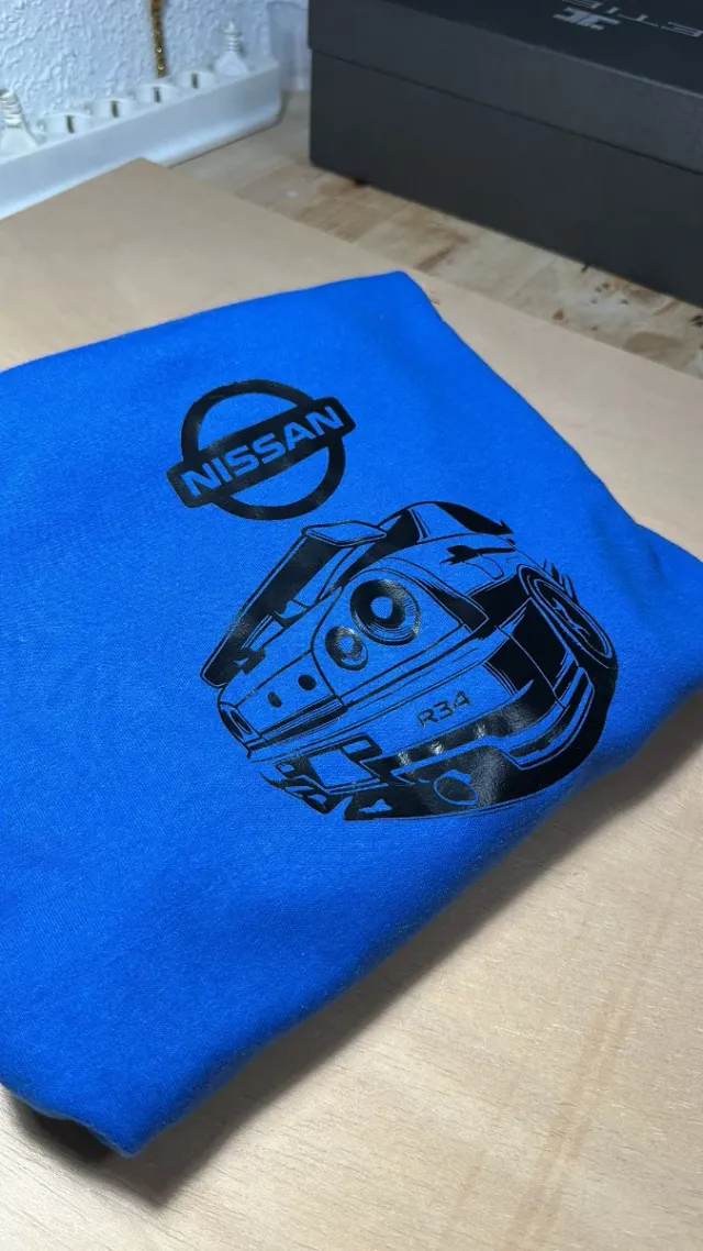 Sudadera Nissan GTR R34 Azul