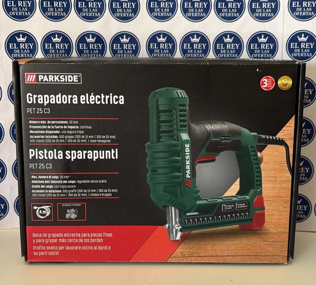 Grapadora Eléctrica Parkside PET 25 C3