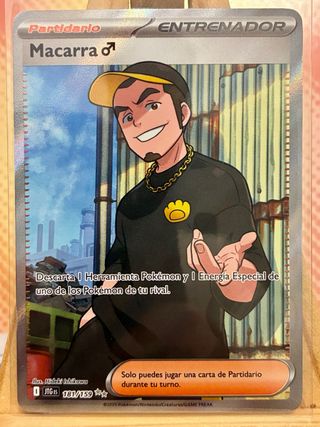 Carta Pokémon Macarra Entrenador 181/159 JTG ESP