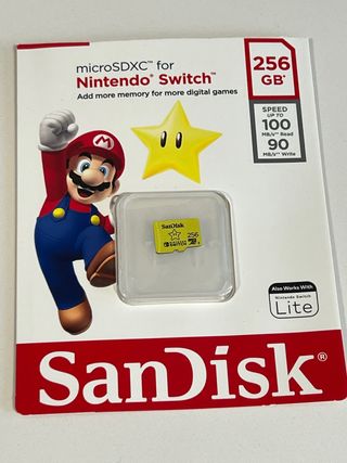 Tarjeta microSDXC 256GB para Nintendo Switch