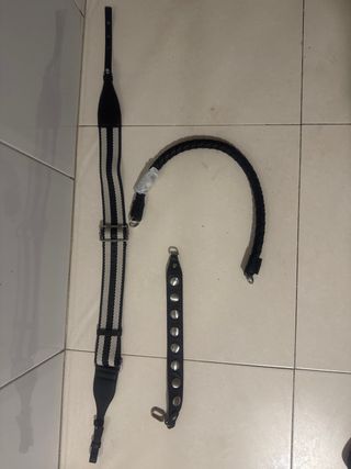 Correas para bolso negras y multicolor