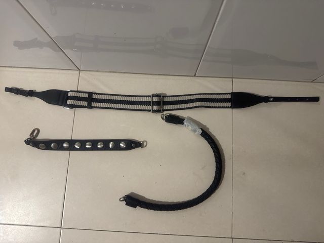 Correas para bolso negras y multicolor