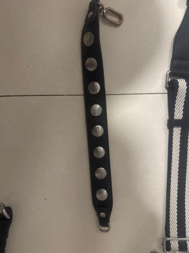 Correas para bolso negras y multicolor