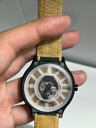 Reloj Ed Hardy Calavera Negro y Verde