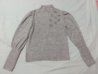 Jersey Stradivarius gris talla M