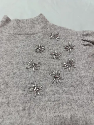 Jersey Stradivarius gris talla M