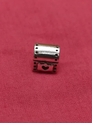 Charm Pandora Cofre Corazón Plata