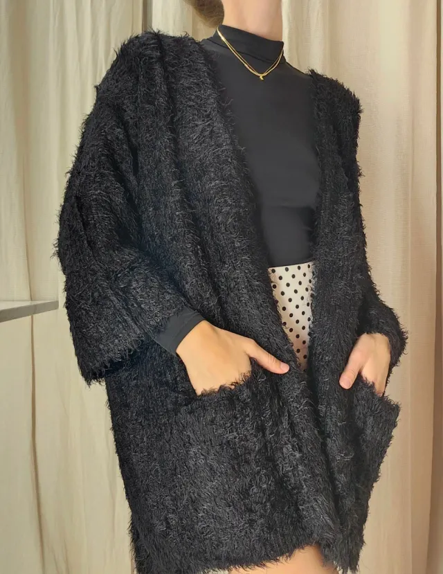 Chaqueta H&M textura pelitos