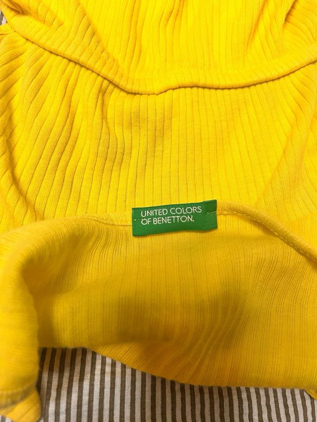 Vestido niña Benetton amarillo