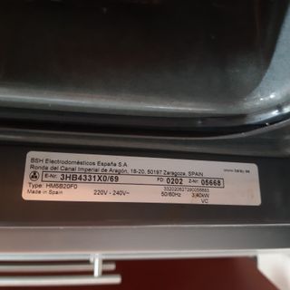 Horno eléctrico integrable Balay acero inoxidable.