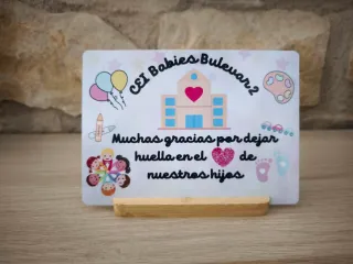 Placa Metálica Guardería Profesores Seños Maestras