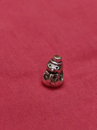 Charm Muñeco Nieve, Pandora ORIGINAL 