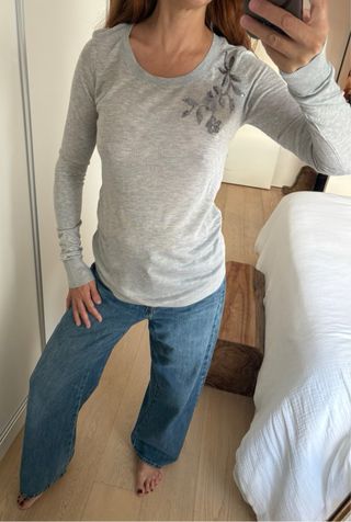 Jersey premamá H&M Gris Talla M