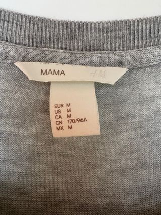 Jersey premamá H&M Gris Talla M
