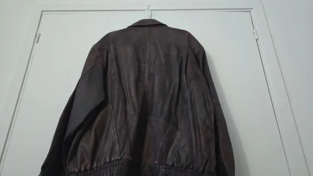 Chaqueta bomber cuero vintage