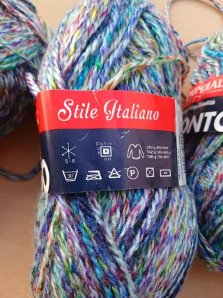 4 Ovillos Lana Mondial Pronto Stamped