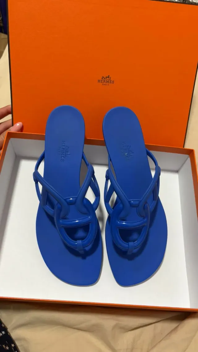 Sandalias Hermes Azules