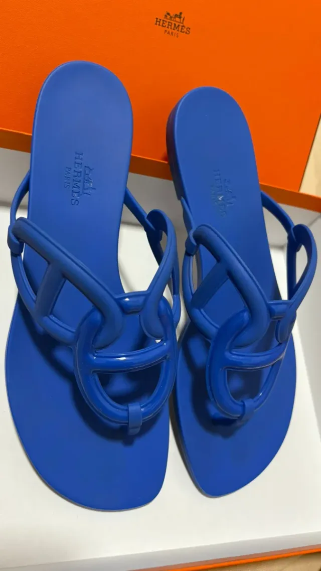 Sandalias Hermes Azules