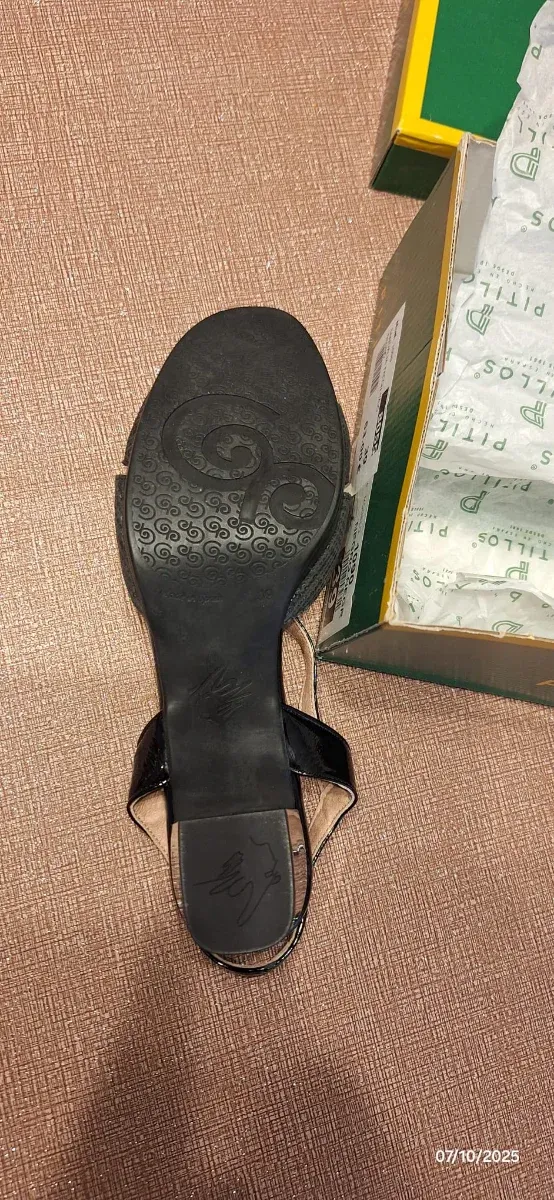 Sandalias Pitillos Negras Talla 39