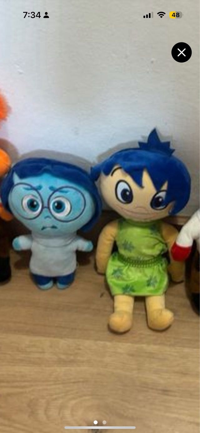 Peluches Del Revés  tristeza , alegría y vergüenza