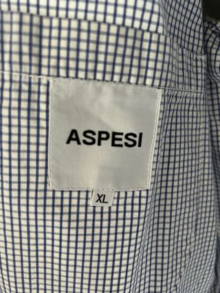 Americana Aspesi Cuadros Azul