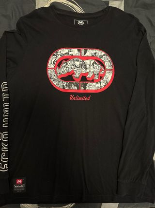 Camiseta Ecko Unltd. Manga Larga Negra