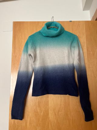 Jersey lana juvenil degradado azul