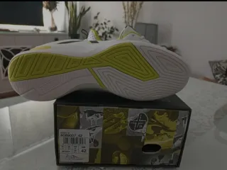 Zapatillas fútbol sala Munich blancas y amarillas