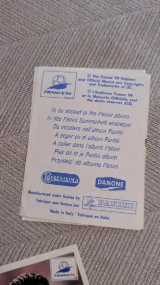 Panini France 98 Cromos Fútbol.