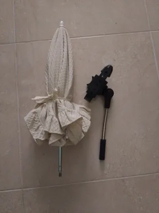 Sombrilla y flexo para carrito de bebé