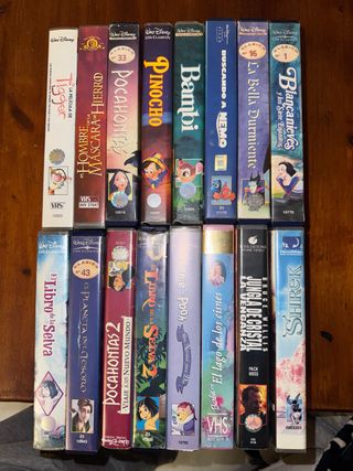 Lote Películas VHS Disney Clásicos Español