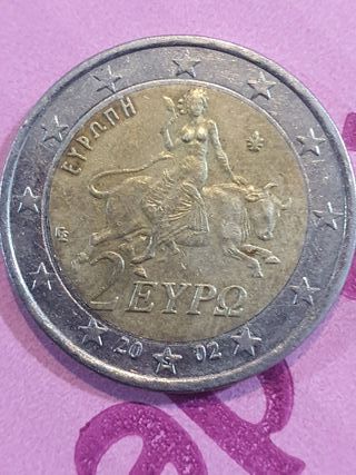 Moneda 2 Euros Grecia 2002