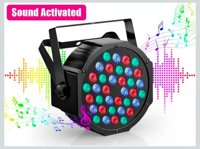 4 Luces LED DMX con Control Remoto