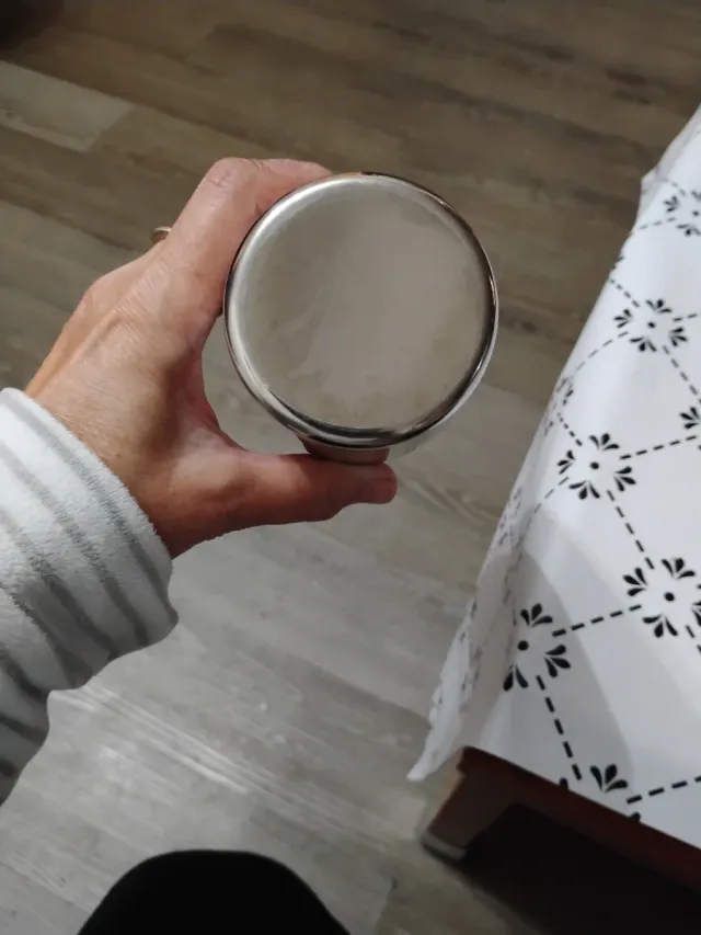 Coctelera Metálica Plateada.