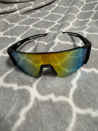 Occhiali da sole sportivi neri multicolore