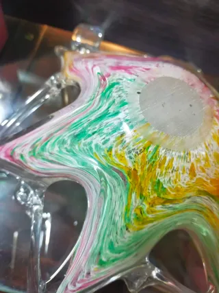 Centro de cristal Murano multicolor
