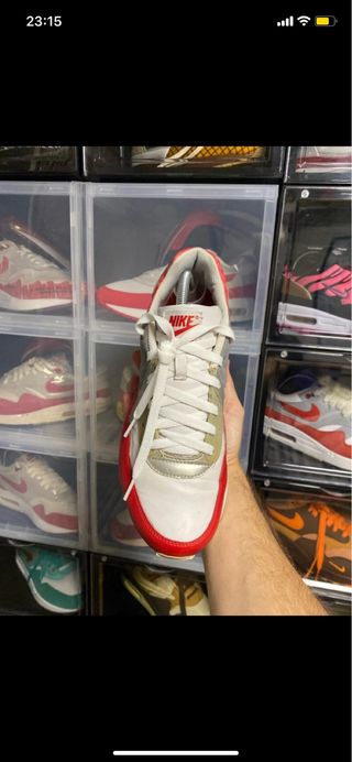 Nike Air Max 1 Gris Rojo