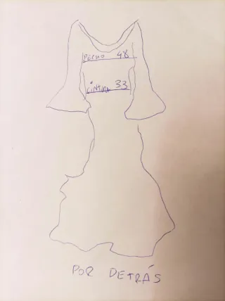 Traje de flamenca rosa con volantes