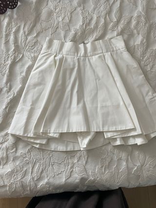 Falda pantalón Sfera blanca/crema Talla S