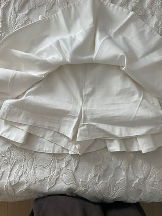 Falda pantalón Sfera blanca/crema Talla S