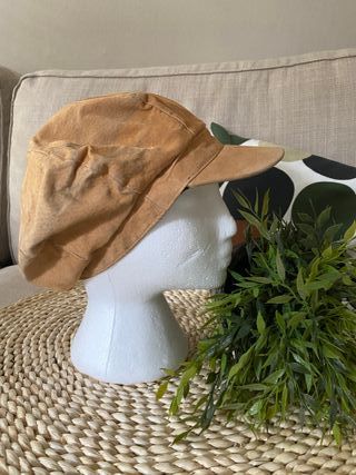 Gorra de piel marrón 58 cm