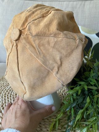 Gorra de piel marrón 58 cm