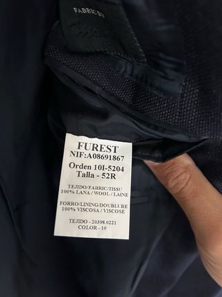 Americana Furest Azul Marino T. 52
