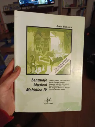 Libro Lenguaje Musical Melódico IV Grado Elemental