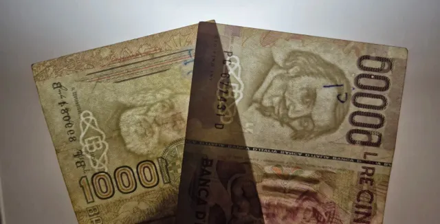 Banconote Lire Italiane 50000 e 1000