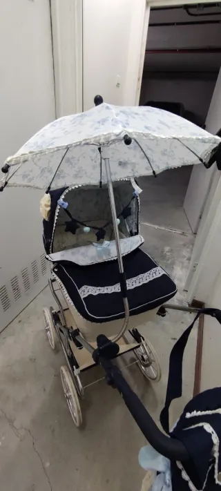Carrito de bebé Reborn clásico