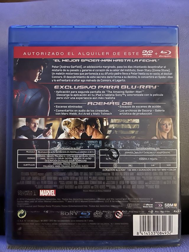 The Amazing Spider-Man Blu-ray Español